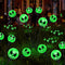 Outdoor Halloween Decorations Solar Grimace Pathway Lights,2PACK 12LED Scary Nightmare Swaying Firefly Lights Waterproof Solar Halloween Lights fo...