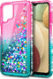 NZND Case for Samsung Galaxy A42 5G, Sparkle Glitter Flowing Liquid Shiny Bling Diamond, Women Girls Cute Phone Case (Pink/Aqua)...