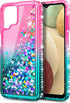 NZND Case for Samsung Galaxy A42 5G, Sparkle Glitter Flowing Liquid Shiny Bling Diamond, Women Girls Cute Phone Case (Pink/Aqua)...