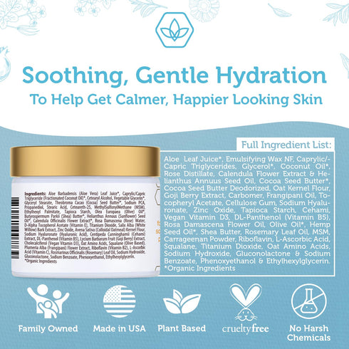 Era Organics Baby Moisturizing Cream - Soothing and Nourishing Calendula Cream with Cocoa Butter, Rosemary and More - Baby Face Cream and Baby Moi...