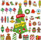 SICOHOME Christmas Bulletin Board Decorations Set 48 Pcs Winter Classroom Decoration Merry Christmas Tree Paper Cutout Christmas Home Wall School ...