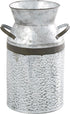 Deco 79 Metal Decorative Vase Milk Can Centerpiece Vase, Flower Vase for Home Decoration 8" x 7" x 12", Gray...