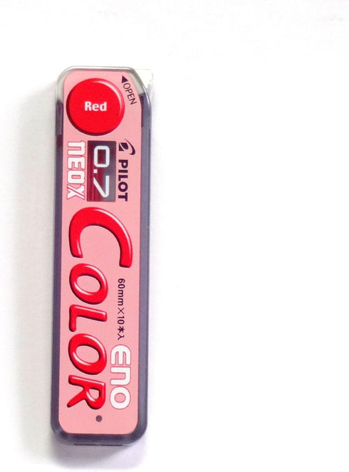 Pilot Color Eno Red Set, 0.7mm Mechanical Pencil + Mechanical Pencil Lead 0.7mm, Red, 10 Leads(Japan Import)...
