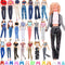 30 Pcs Doll Clothes and Accessories for Doll, 11.5 Inch Doll Outfit Collection Including 1 Set 9 Tops 9 Pants 10 Pairs Shoes(Random Style), for Gi...