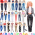 30 Pcs Doll Clothes and Accessories for Doll, 11.5 Inch Doll Outfit Collection Including 1 Set 9 Tops 9 Pants 10 Pairs Shoes(Random Style), for Gi...