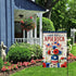 God Bless America Garden flag 12.5 x 18 Inch 4th of July Patriotic Floral Memorial USA Flag Double Sided Burlap Flag for Summer Anniversary Decor...