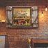Farmhouse Canvas Wall Art Red Old Tractor Picture Kitchen Wall Decor Rustic Sunflowers Country Painting for Bedroom Bathroom Living Room Prints Ar...