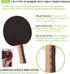 Champion Sports Pro Series Rubber Face Table Tennis Paddle - Multiple Speed Ratings...