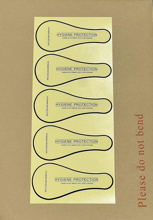 Adhesive Protective Hygiene Try On Thong/String Stickers/Labels for Swimsuits, Swimwear and Lingerie Panty Liner/Barrier (100 Thong, Standard)...