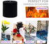 Zest Candle Pillar Candle, 3 by 3-Inch, Black...