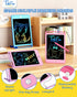 TEKFUN 3 Pack LCD Writing Tablet for Kids, 8.5 Inch Blue+Pink+Purple Doodle Board Drawing Board Reusable Drawing Tablet with Lanyard, Educational ...
