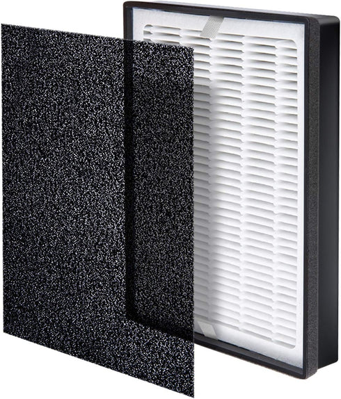 LEVOIT LV-H126 Air Purifier Replacement Filter, Genuine LV-H126-RF Air Filters, 3 Extra Pre-Filters, High-Efficiency Activated Carbon for Removal ...