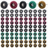 Abrasive Wheel, 100pcs 1" Buffing Polishing Wheels, Metal Polishing Compound for Rotary Tools-1/8"(3mm) Shank, 120 Grit, 180 Grit, 320 Grit, 400 G...