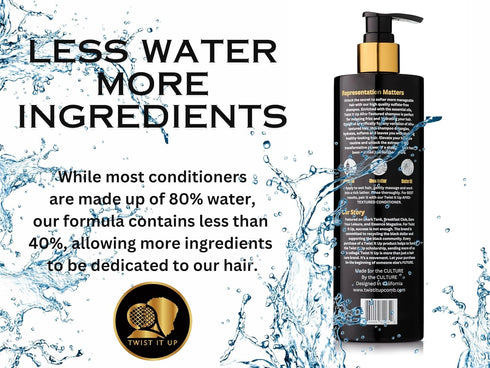 Twist It Up Curly hair conditioner with 20 natural ingredients, sulfate free conditioner for curly hair or Afro-textured hair, wavy hair condition...