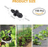 150 Pcs 1/4'' Drip Irrigation Tubing End Plugs, 1/4 Inch Drip Irrigation Barbed End Closure/Cap for Drip Sprinkler Garden Lawn Systems...