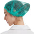 ProtectX 100-Pack Green Disposable Hair Nets, Elastic Head Cover, Bouffant Caps, Sanitation Head Cover for Food Service, Spa Men & Women - 21 inch...