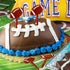 Blulu 48 Brown Acrylic Football Cake Toppers & Toothpicks - 48 Pieces - Football Theme Party Decorations...