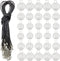 60PCS Spiral Bead Cages Pendants with 60PCS Chains, 4 Sizes Silver Plated Spiral Stone Holder Necklace Cage Pendants for Necklaces Jewelry Making ...
