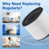 AP-T10FL Replacement Filter Compatible with Home-Dics AP-T10 AP-T10-WT AP-T10-BK Air Purifier, Part# AP-T10FL, 1 Pack, White...
