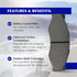 Centric Premium Ceramic Replacement Rear Disc Brake Pad Set for Select Subaru Model Years (301.11140)...