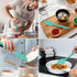 HAUSHOF Silicone Spatula Set of 4, Food Grade Silicone Spatula for Cooking, Baking, Mixing - Spatulas for Kitchen Use, One-Piece Seamless Design, ...