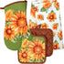 Generic Home Collection Seasonal Kitchen Linen Set - Includes Oven Mitt, Potholders, and Kitchen Towels (Summer Sunflowers)...