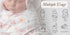 Newborn Floral Print Blanket Baby Stretch Wrap Swaddle Blanket Receiving Blanket with Matching Headband and Beanie (Small Flower and Leaf)...