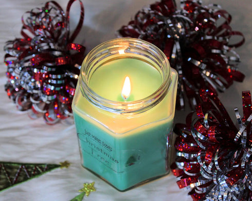 3 Pack - Christmas Tree Scented Blended Soy Candle | Real Christmas Tree Fragrance | Hand Poured in The USA by Just Makes Scents...
