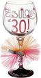 Mud Pie 119094 Fabulous at 30 Wine Glass...