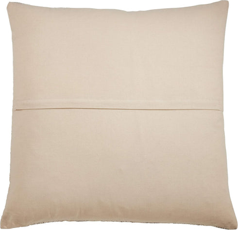 SARO LIFESTYLE Alexandria Collection Woven Striped Throw Pillow Cover, 22"", Ivory...