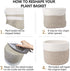 Woven Cotton Rope Plant Basket for 8" Flower Pot Small Basket for Plants Storage Organizer H7.5 x W8.5...