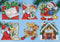 Tobin Santas Workshop Makes Cross Stitch Ornament Kit, 3"x4" 14 Count Set of 6...