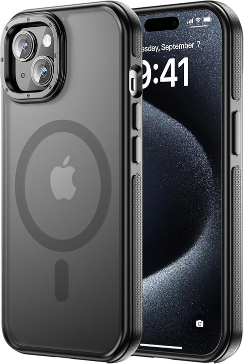 Tigowos for iPhone 15 Plus&iPhone 14 Plus Phone Case Fits MagSafe 10FT Drop Resistant Matte Skin Feeling Back Cover for iPhone 15 Plus&iPhone 14 P...