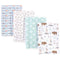 Hudson Baby Unisex Baby Cotton Flannel Burp Cloths, Teepee, One Size...