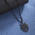 Dreamtimes Lion With King Crown Necklaces for Men Punk Animal Stainless Steel Pendant Necklace Men's Chain Fashion Jewelry Gothic Punk Rock Mens P...