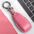 Tukellen for Mercedes Benz Key fob Cover Genuine Leather with Keychain,Leather Protector Key case Compatible Mercedes Benz 2017-2023 E-Class 2018-...