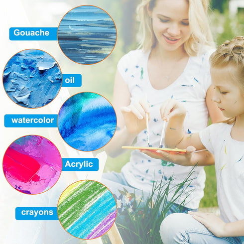 PATIKIL 3x3 Canvas Boards for Painting, 12Pack Cotton Wood Frame Square Triple Primed Stretched Blank Canvas Panel for Acrylic, Oil, Tempera Paint...