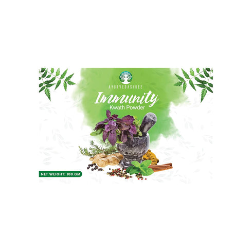 AYURVEDASHREE Immunity Kwath 100 Gm with Natural Herbs Giloy Ashwagandha Mulethi, Kadha, Kaadha 100 Gm...