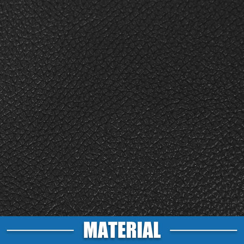 Car Shift Boot Cover Universal Gear Shift Knob Boot Dust Cover Faux Leather Black with Blue Line...
