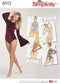 Simplicity US8513A Misses' Long Sleeve Bodysuit Sewing Pattern Kit, Code 8513, Sizes XS-XL...