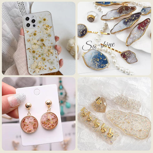 300PCS Imitation Rose Silver Gold Leaf Sheets Foil Sheets for Art, Gilding Crafting, Painting, Furniture Decoration, Jewelry Making 3.15×3.35 inch...