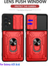 LMDAMZ Wallet Case for Samsung Galaxy A23, Credit Card Slot Sliding Door Hide Portable Design, Heavy Duty Double Layer Hybrid Cushioned Rubber Bum...
