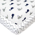 American Baby Company 2 Pack 100% Natural Cotton Fitted Pack and Play Sheets 39" x 27" - Soft & Breathable Pack N Play Sheets for Playard & Mini C...