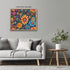 Posterizer 1 pcs- psychedelic funky hippie colorful flowers 3-Fantasy & Fiction Art-Retro Art- Living Room Bedroom Decor- unframed wall art...