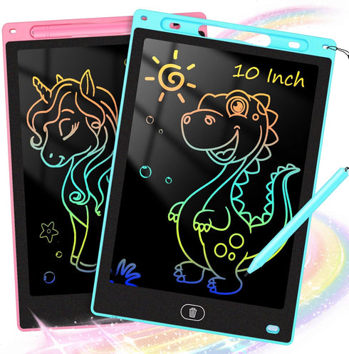 2 Pack LCD Writing Tablet for Kids 10 inch, Preschool Toys for Baby Girl Boy, Toddler Drawing Board Toy for Ages 2-4 5-7 6-8 9 8-12 Years Old, Eas...