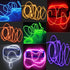 8 Pack Neon Glowing Strobing Electroluminescent Wire/El Wire(Blue, Green, Red, White, Pink, Purple,Orange, Yellow) + 3 Modes Battery Controllers...