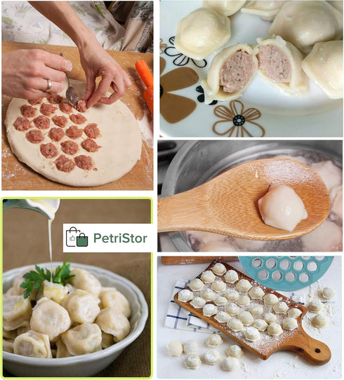 Russian Ravioli Maker Dumplings Mold - Pelmeni Plastic Mold - Siberian Pelmeni Meat - Dumpling Maker Machine - Ravioli Cutter...