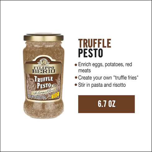 Filippo Berio Pesto, Truffle, 6.7 Ounce Glass Jar...