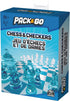 Pack & Go Chess & Checkers Board Game from Spin Master Games Portable 2-Player Games Chess Board Chess Set for Adults and Kids Ages 8 and up...