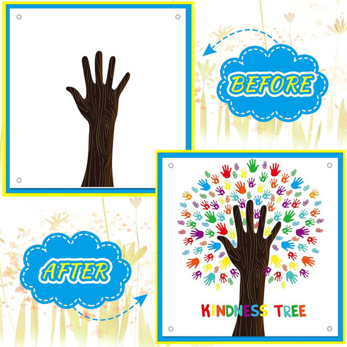 Tatuo 125 Pcs Classroom Tree Bulletin Board Set 47 x 46 Inch Tree Background Owl Leaves Dot Bulletin Board Cutouts for Elementary School Teacher C...